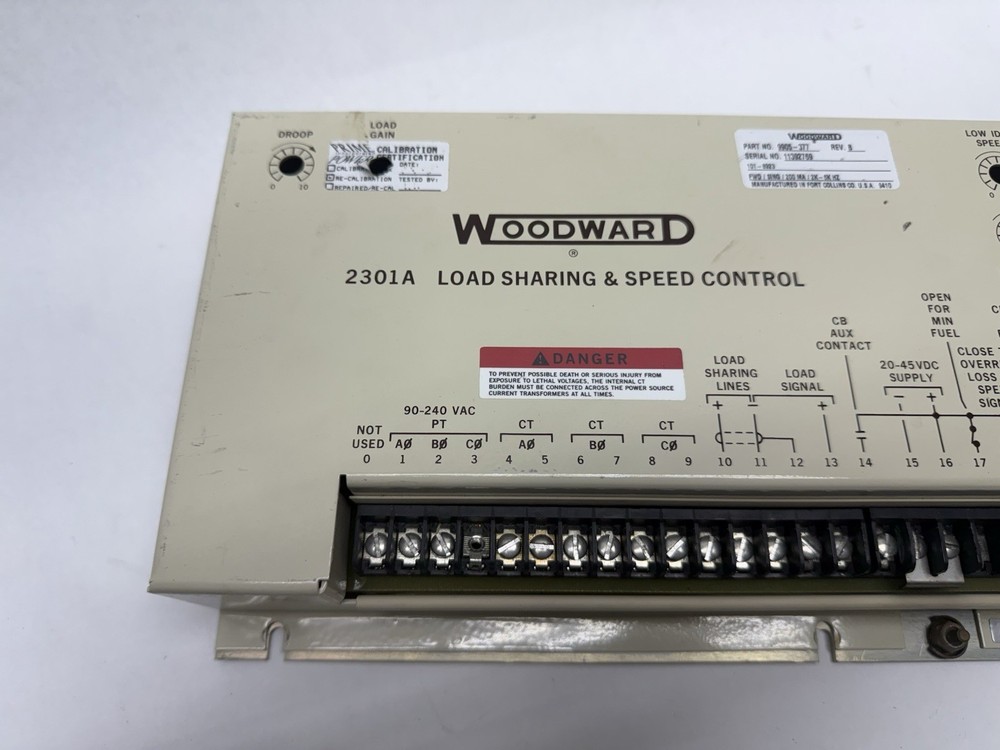 WOODWARD 2301A LOAD SHARING SPEED CONTROL 9905-377