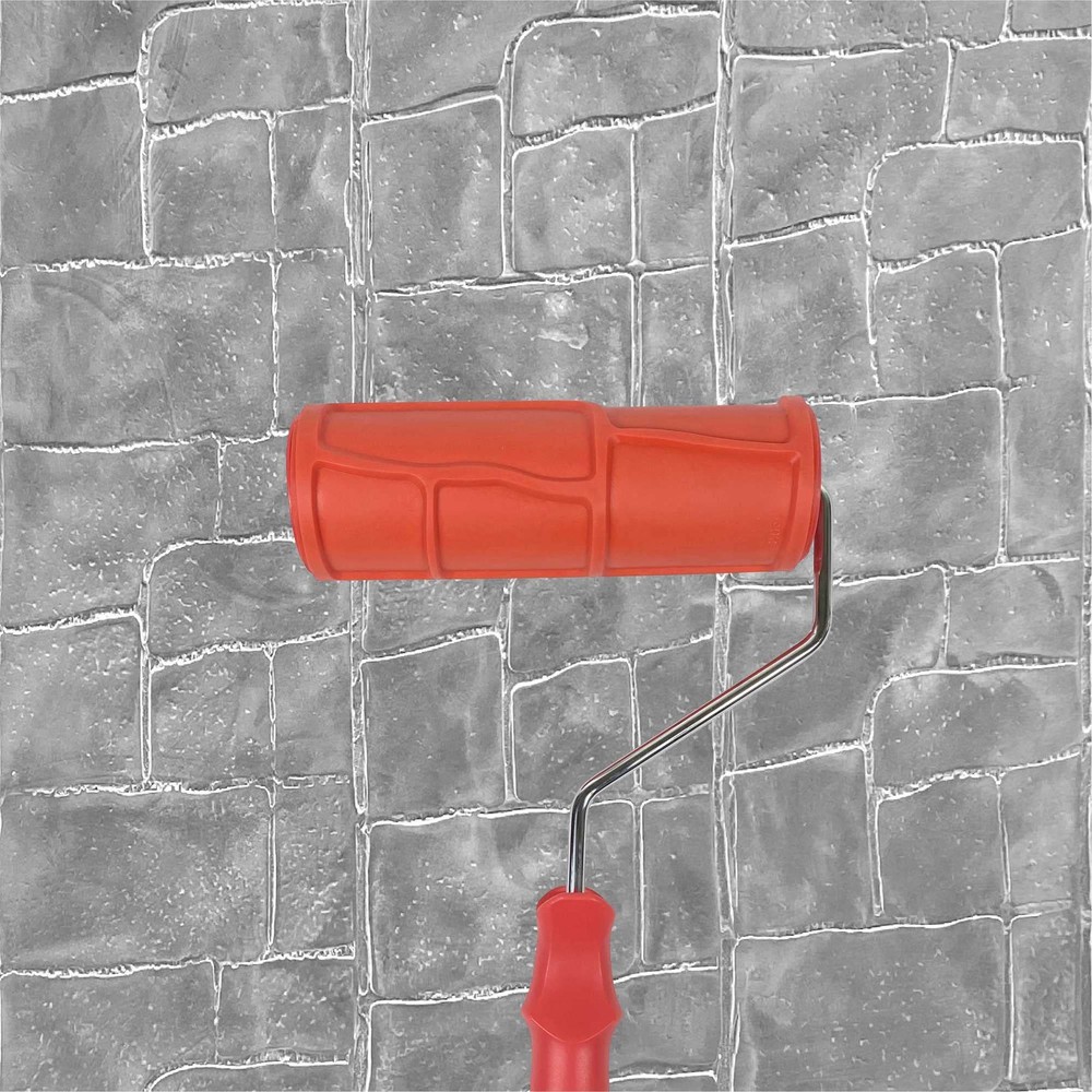 Hanroy 8'' Patterned Paint Roller for Wall Decoration Classic Brick 2037T