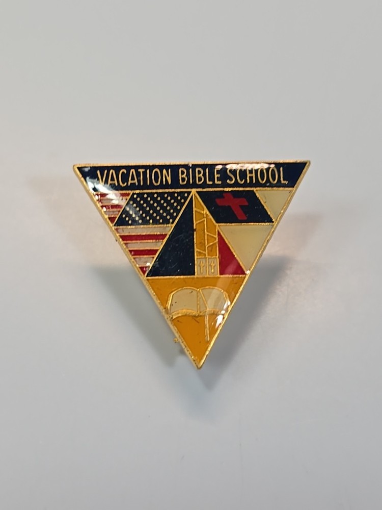 Vacation Bible School Lapel Pin Triangle Shape