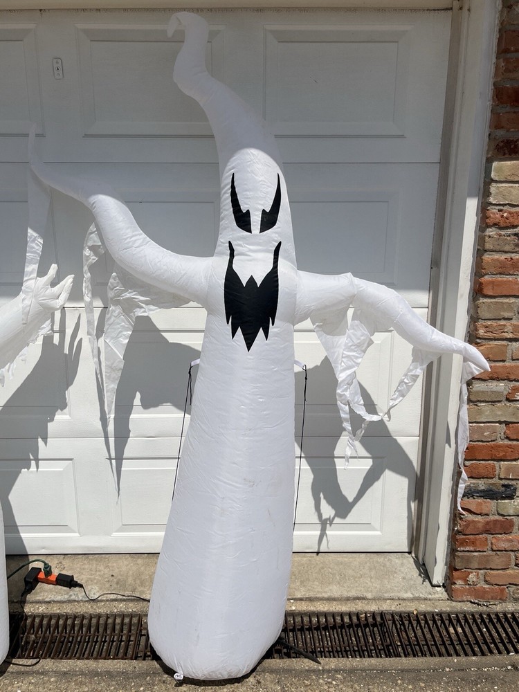 Two Airblown Halloween Ghost Inflatables