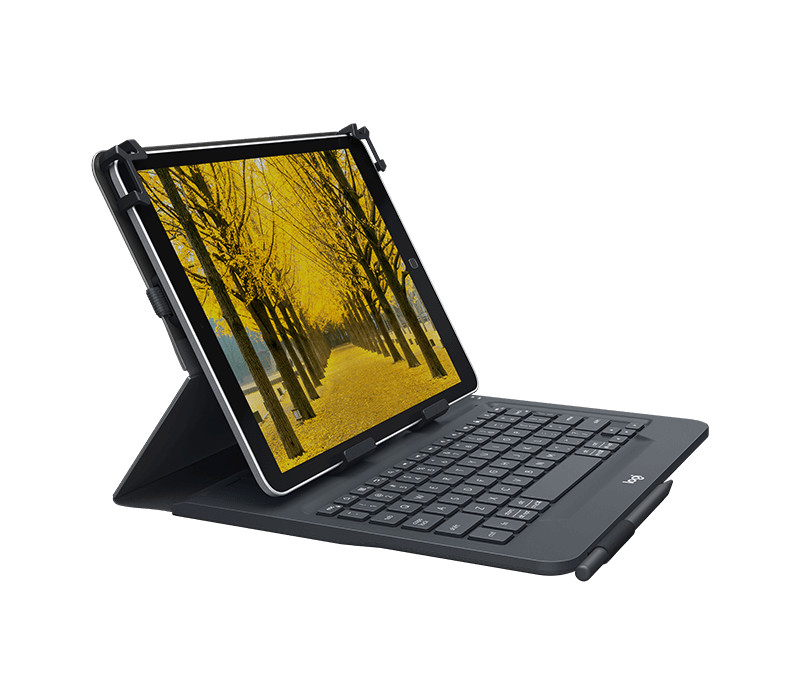 Logitech Universal Folio keyboard with Bluetooth 9-10inch All iPad / Android ...