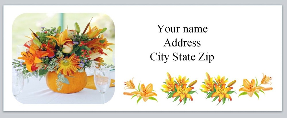 Personalized Address labels Fall Autumn Pumpkin (AC 974)