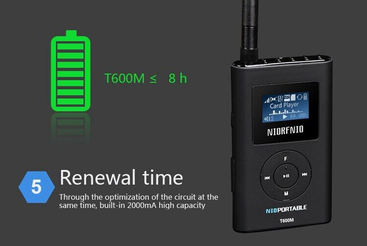 T600M 600mW MP3 FM Broadcast Transmitter for Radio Station 76-108MHz pc66