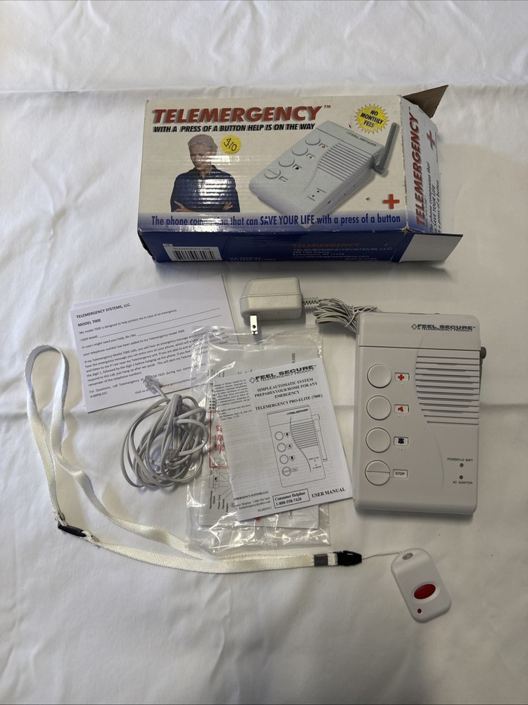 Telemergency 700E Phone Alert System New
