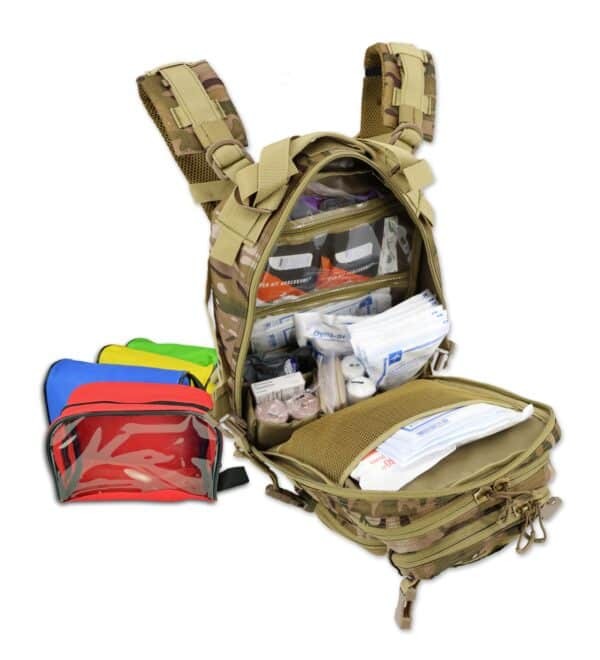 Lightning X Tactical Assault Backpack + Pouches w/ Trauma & Bleeding Fill Kit