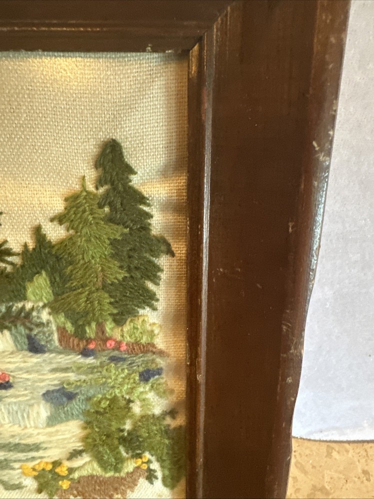 Stitcher Waterfall Evergreens Frame