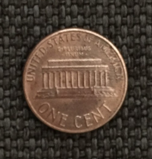 1987 P Lincoln penny, actual coin in picture, free shipping.