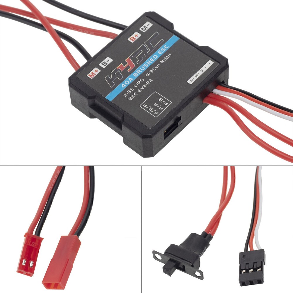 40A Micro Brushed ESC Electronic Speed Controller For WPL MN RC Car RC Boat