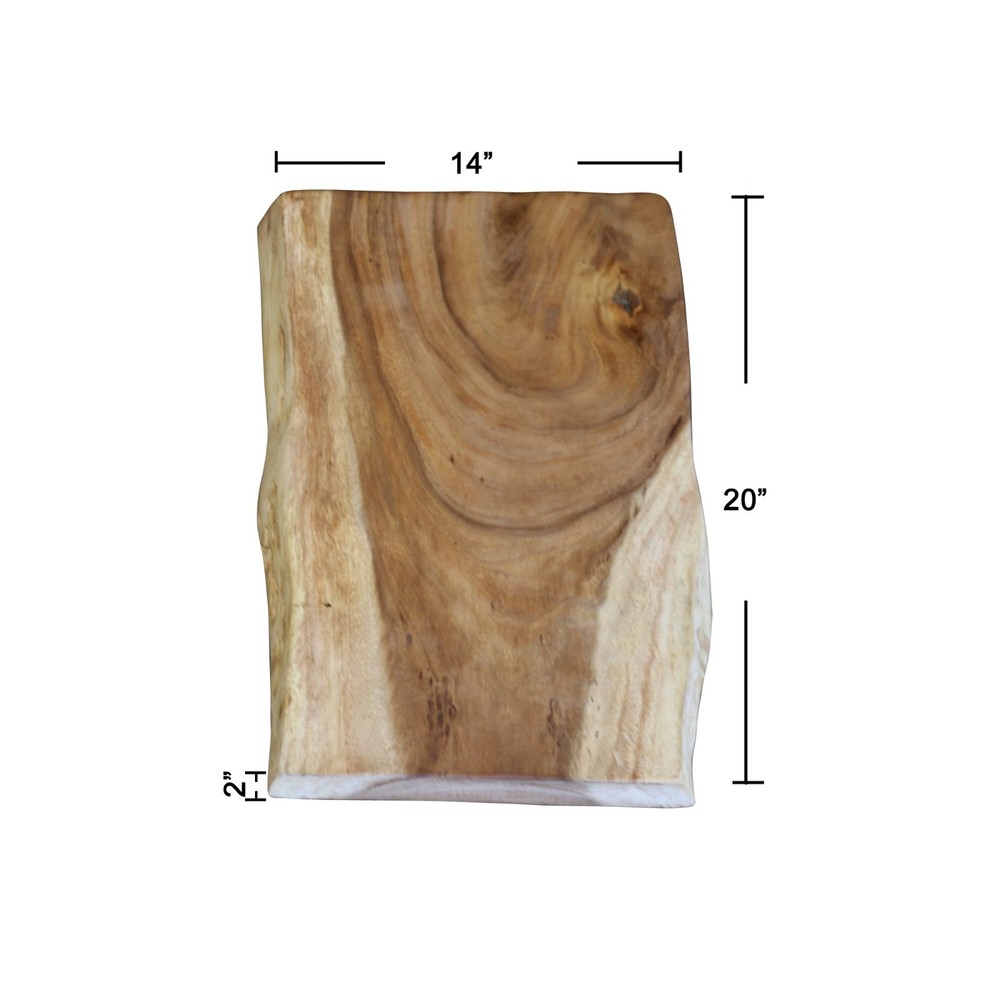 Natural Solid Wood Slab Table Top Rectangle DIY for Live Edge Coffee Side Table