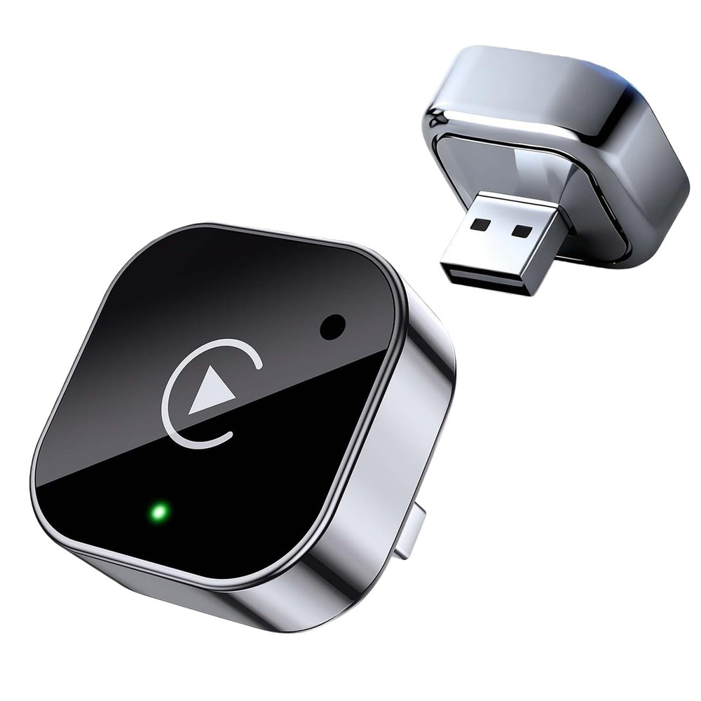 Wireless CarPlay Adapter for Apple iPhone & Android Auto USB Adapter Plug & Play