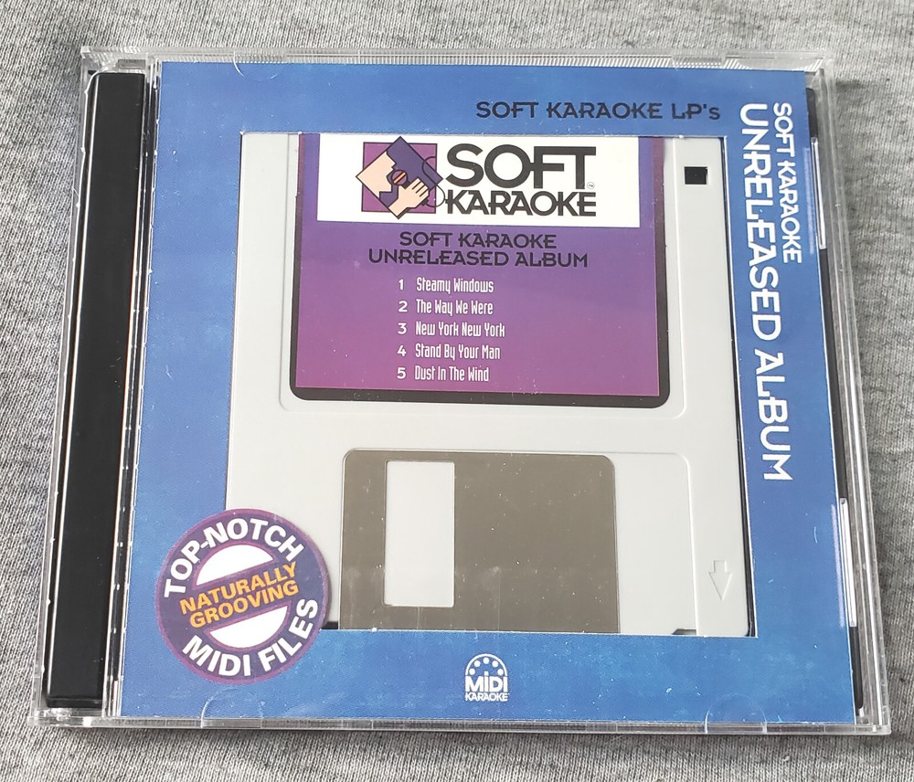 Vintage 1993 big box PC software - SOFT KARAOKE - complete retro MIDI programTun