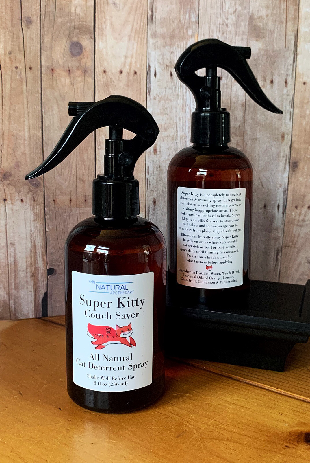 FMN Natural Cat Deterrent Spray. Cat Scratch Furniture Protection. Cat Repellent