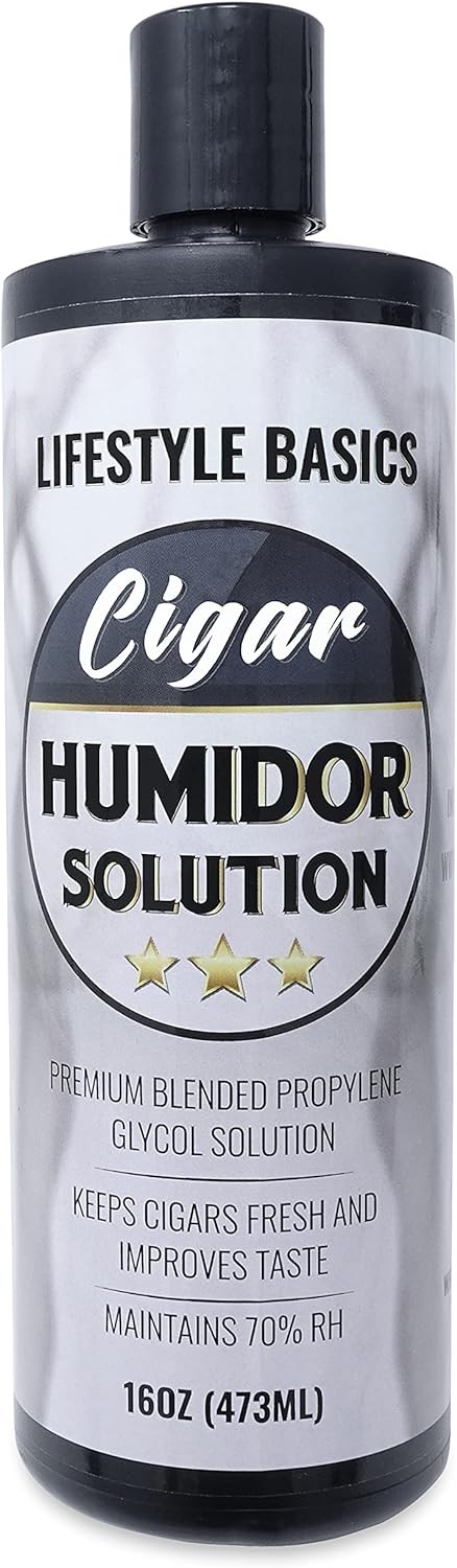 Cigar Humidor Solution 16 oz (473 ml) - Humidifier Liquid - Premium...