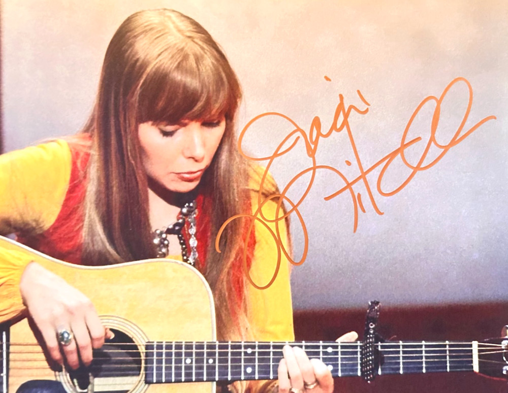 JONI MITCHELL Signed Original 8x10" Authentic Autograph w/COA Certificate
