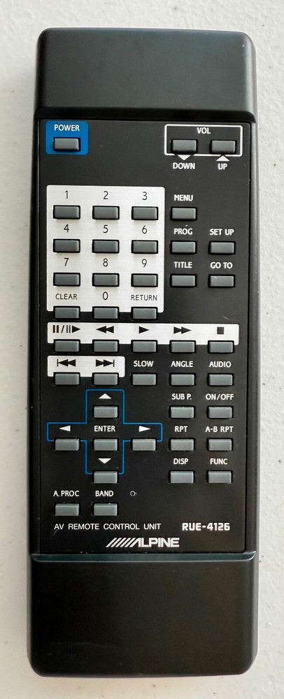 Genuine ALPINE RUE-4126 -- REMOTE CONTROL