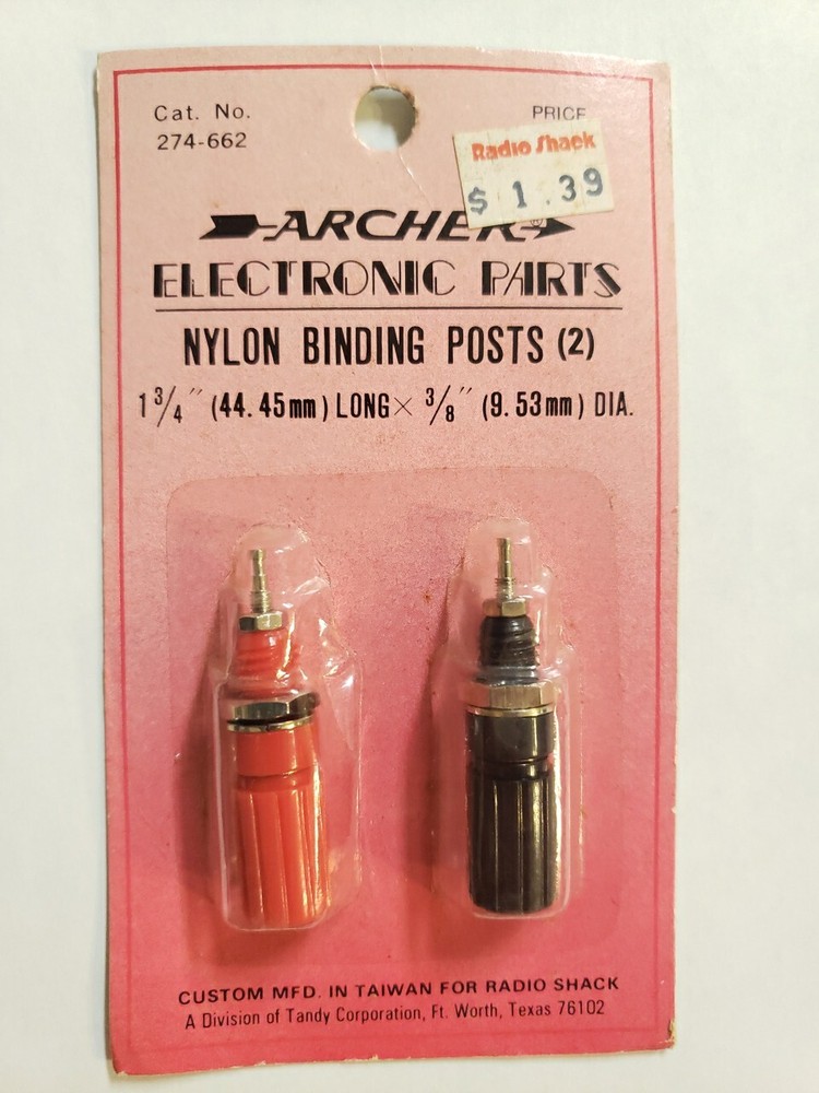 Nylon Binding Posts(2) 274-662