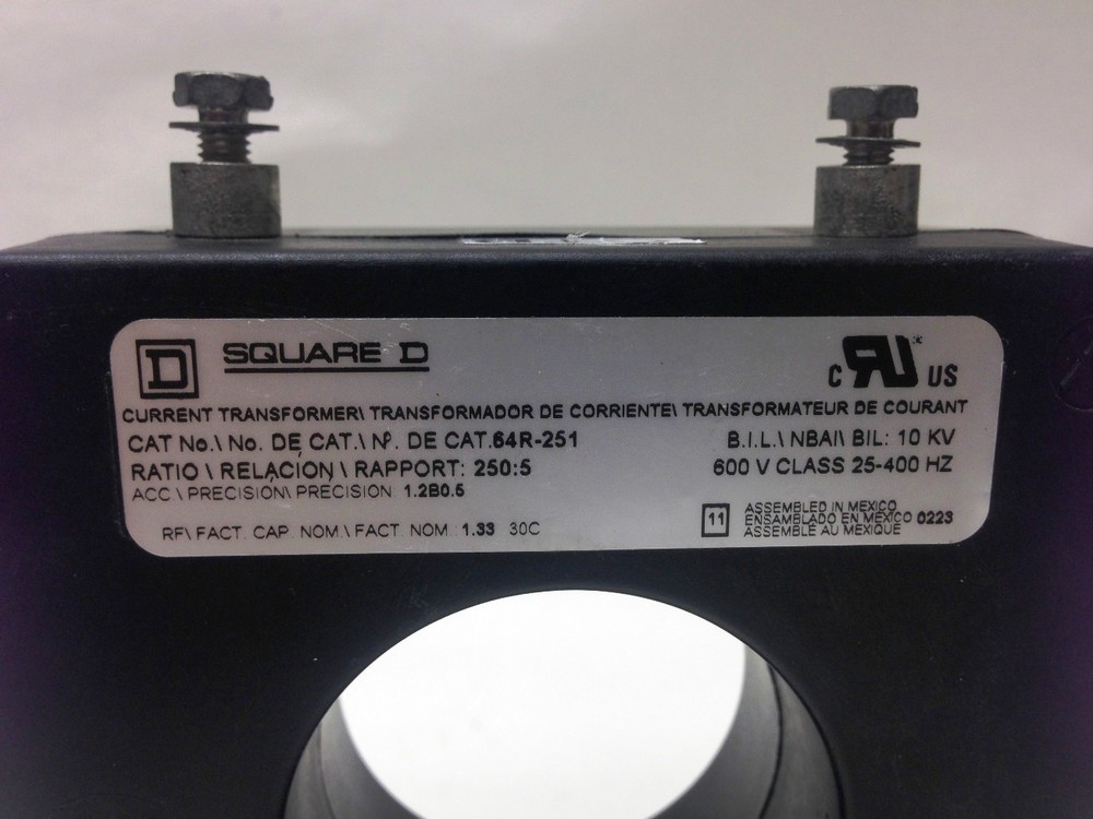 SQUARE D 64R-251 CURRENT TRANSFORMER