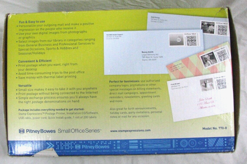 Pitney Bowes 770-8 Stamp Expressions Postage Printer
