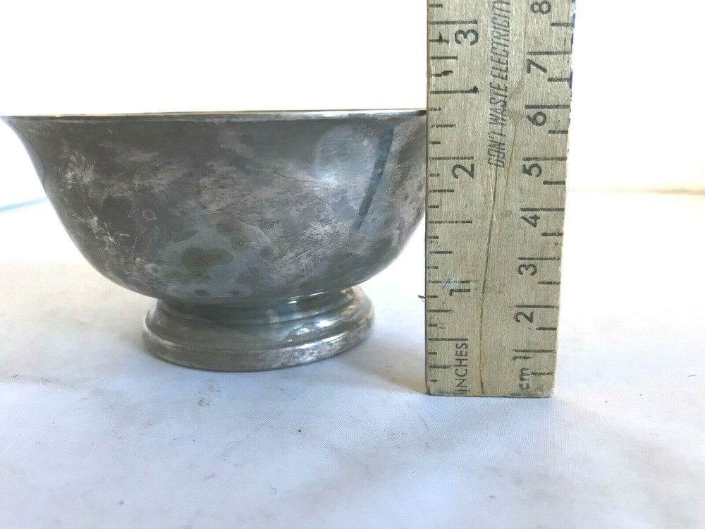 Vintage Gorham Silver YC795 Personalized Bowl MVP 1970 Christie Peck 4.5"