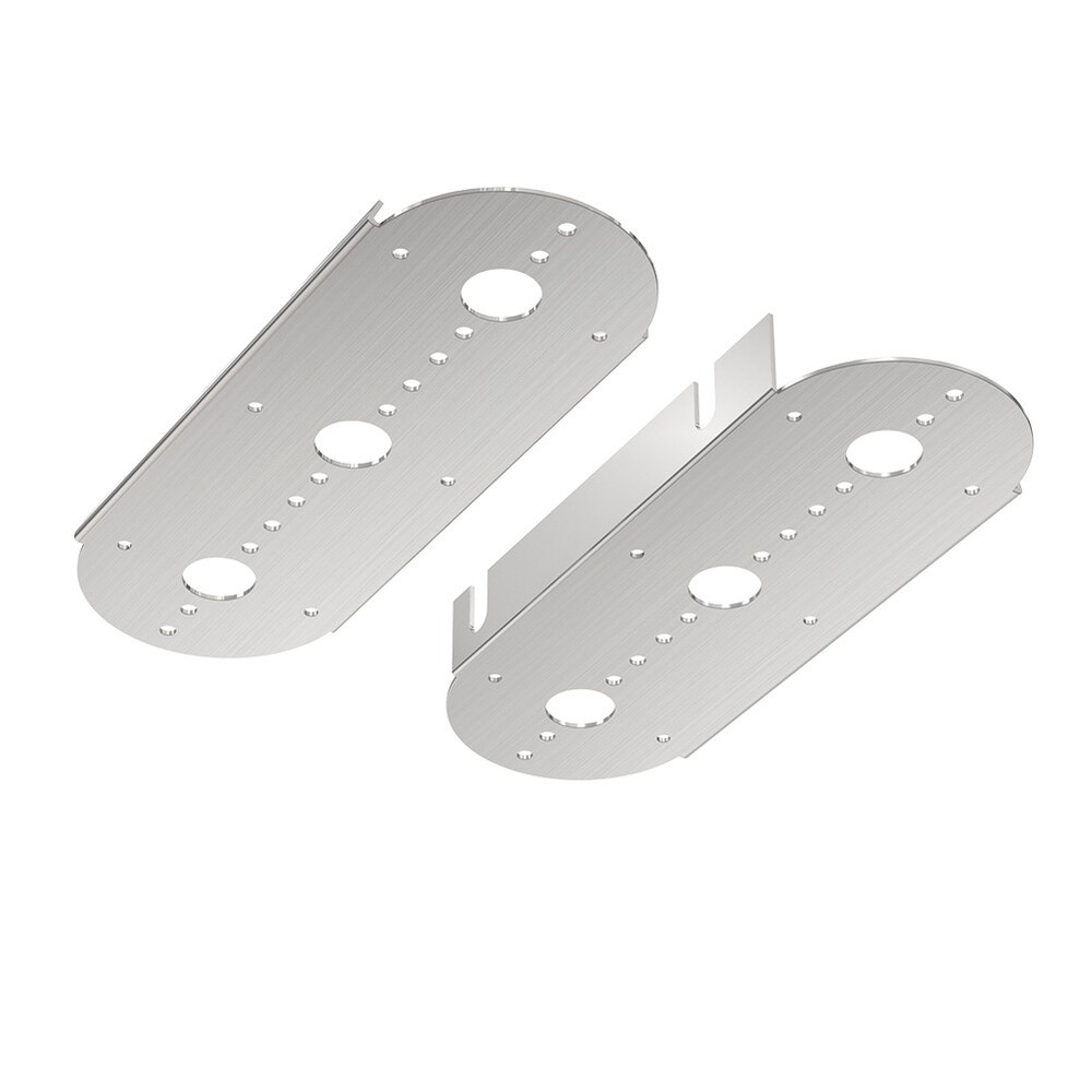 (PAIR) For Peterbilt -3 Radius Watermelon Air Cleaner Front Light Brackets ONLY