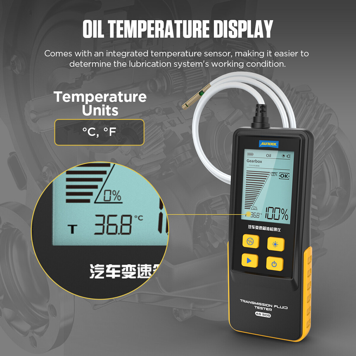Car Transmission Oil Quality Tester For Gearbox Check Oil Quality Detector Tool