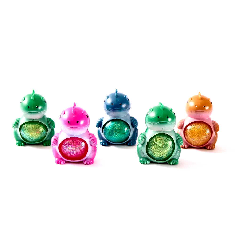 J'ADORE *SUPER SQUISHY SPARKLY SQUISHASAURUS Fidget* Choose Color, New in Box