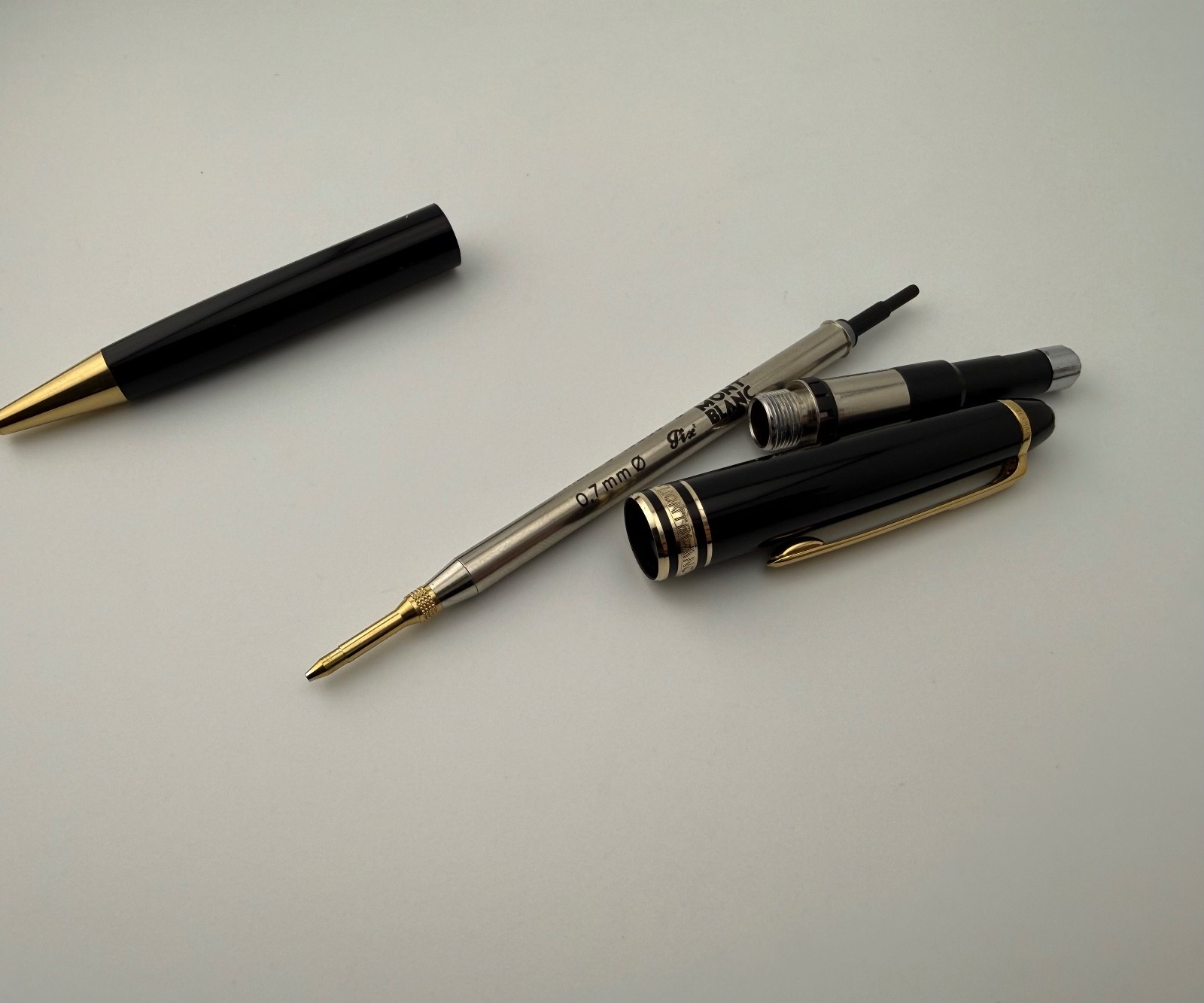 Montblanc Meisterstück Black Gold Plated No. 165 Mechanical Pencil 0.7mm