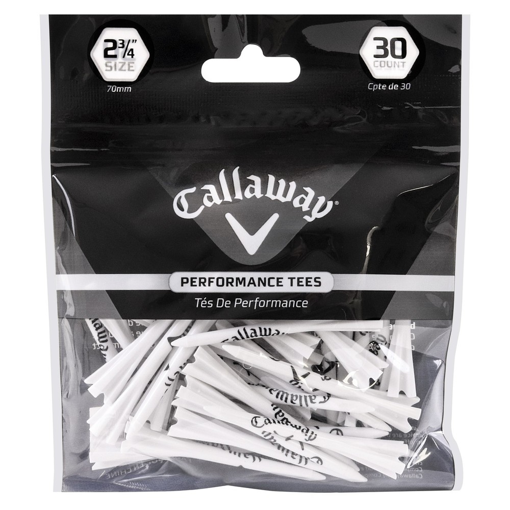 Callaway Golf Performance 2.75 Inch White Golf Tees New