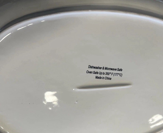 Stoneware 2pc Serving Set White Embossed Pineapple Bowl & Platter NEW Open Box