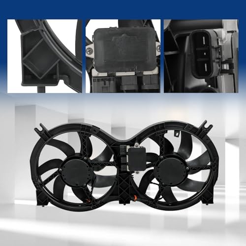 Dual Radiator Fan with Control Module Replacement for Pathfinder 2013-2017
