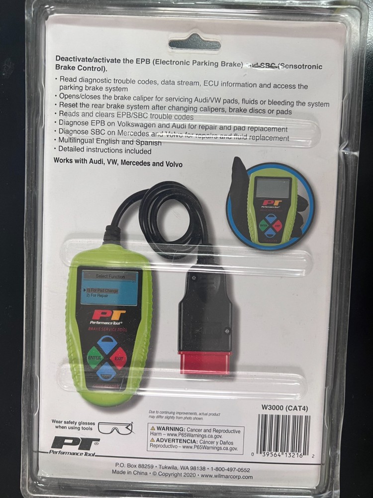 Performance Tool (PT) W3000 Electronic Parking Brake Tool 2162