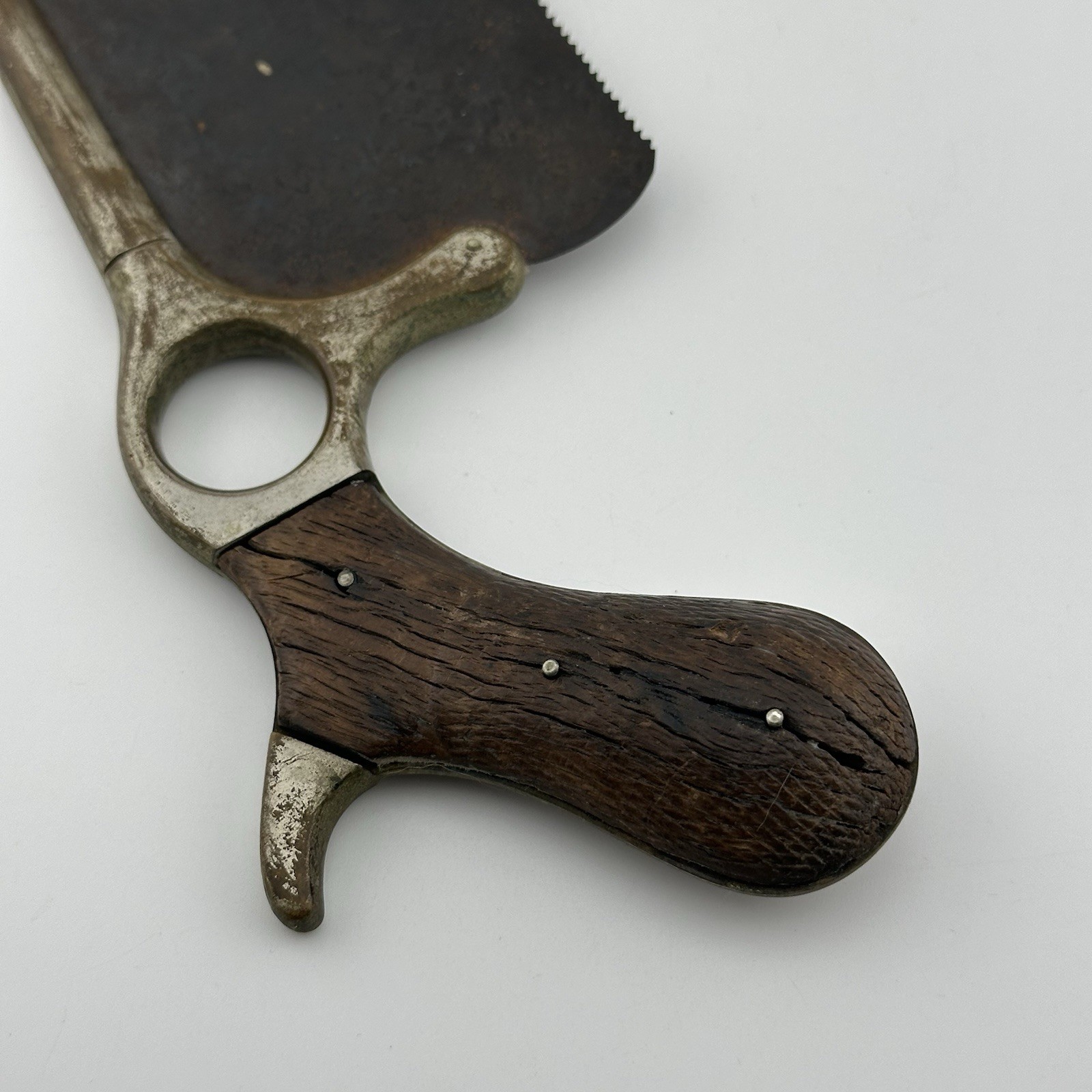 Antique 1800s US Civil War Era Leslie & Co Surgeon Amputation Bone Saw Doctor