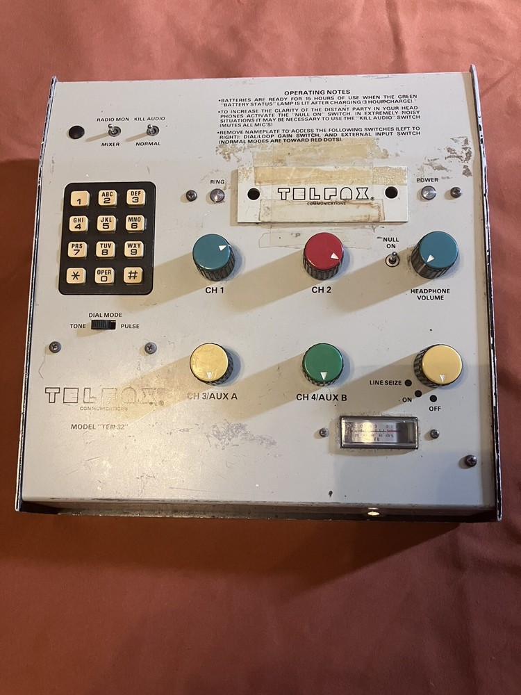 Telfax Communication Model Ten 32 With Headset