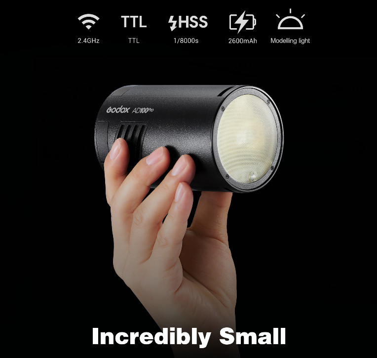 Godox AD100Pro AD100 PRO TTL HSS 100W Flash Speedlite 2.4G Wireless Pocket Flash