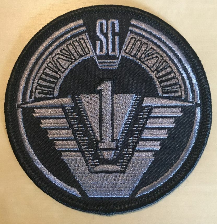Stargate SG1 GRAY ON BLACK 3.5" screen version Patch - 35SG1sc