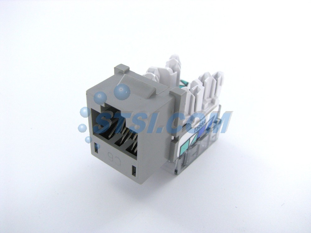 Hubbell XCelerator Cat6 Jack, Gray HXJ6GY ~STSI