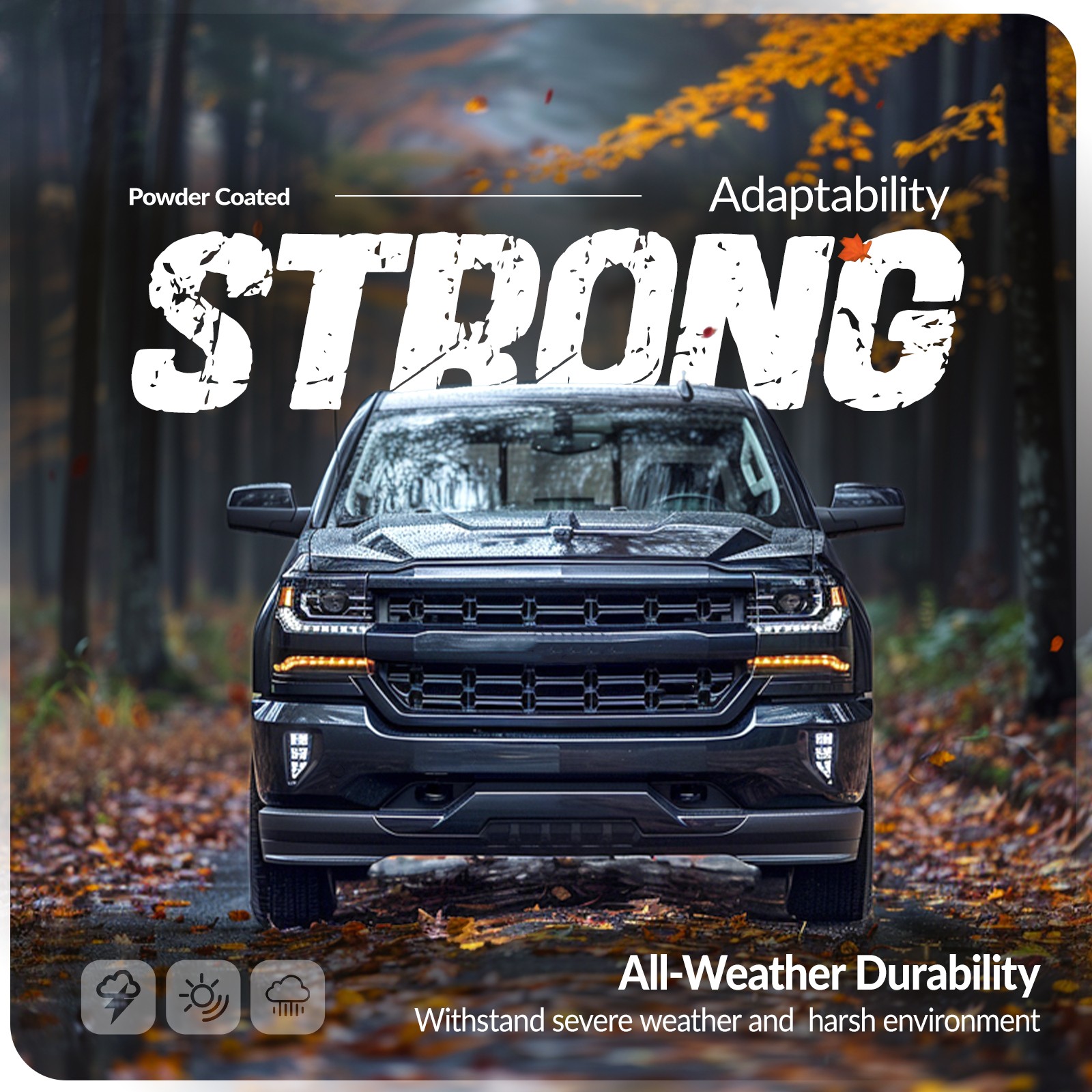 Front Bumper Cover Face Bar For Chevrolet Silverado 1500/1500 LD 2016-19 W/Holes