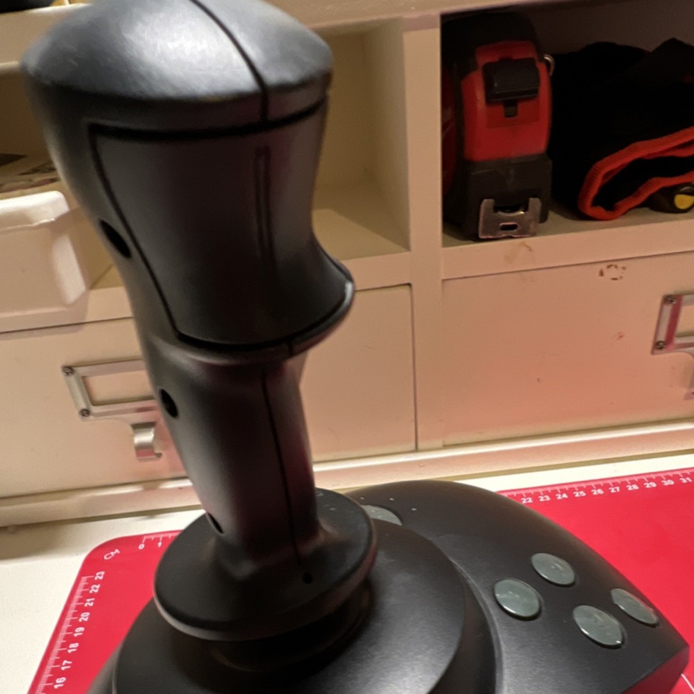 Microsoft SideWinder Precision Pro Wired Serial Joystick PC Windows 95 Throttle