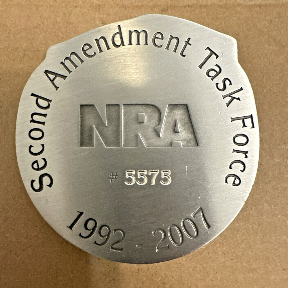 1992 2007 National Rifle Association Second Amendment Task Force Medallion #5575