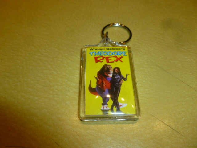 Theodore Rex Whoopi Goldberg Movie Key Ring Video Store Promotional 1996 Promo