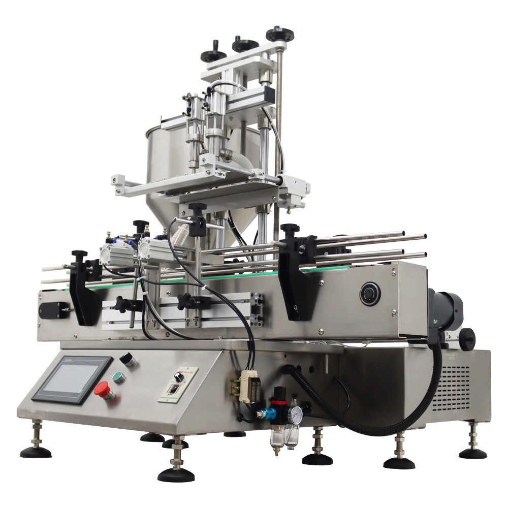 New Double Head 110V Desktop Fully Automatic Paste Filling Machine 100-1000ml