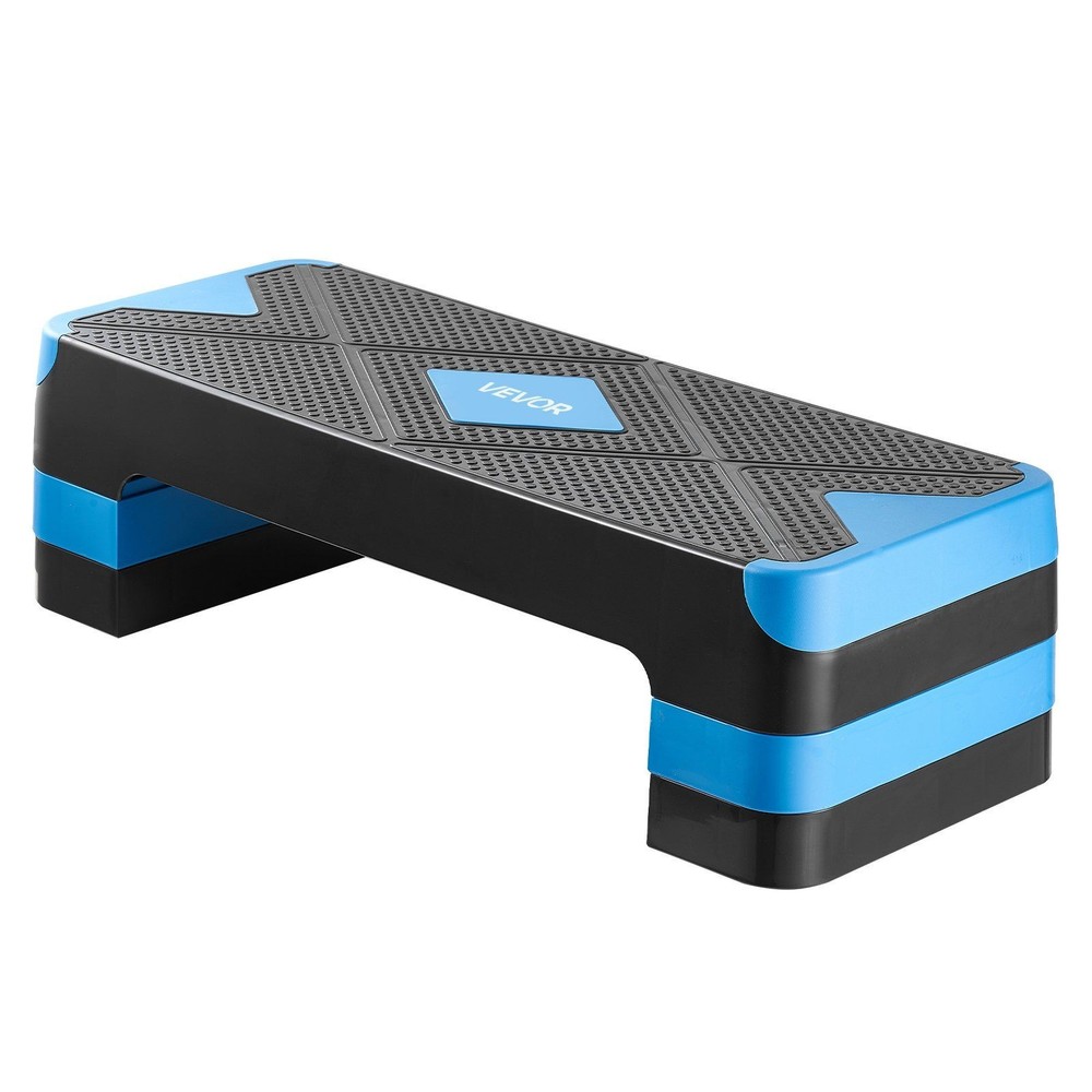 Performance Aerobic Step Bench 28in Size Adjustable Height Blue