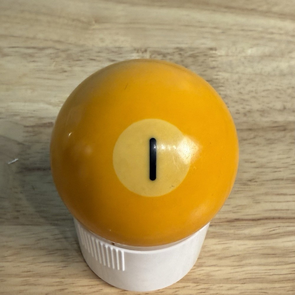 Vintage Number 1 Solid Yellow Replacement Pool Ball Billiard