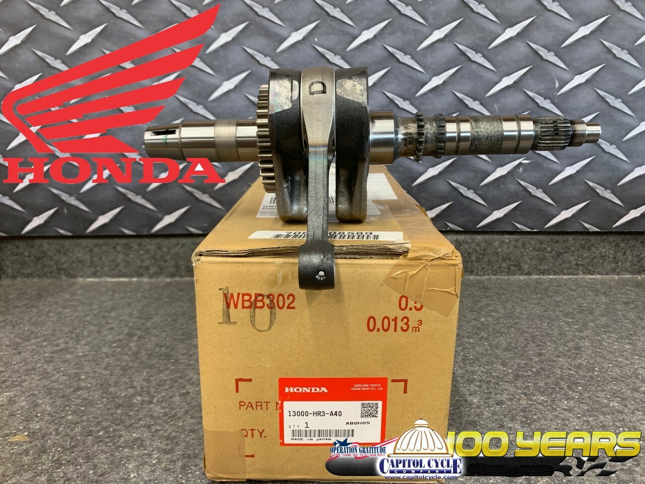13000-HR3-A40 NEW OEM HONDA 2014-2025 TRX420 500 520 SXS500 15-23 CRANKSHAFT