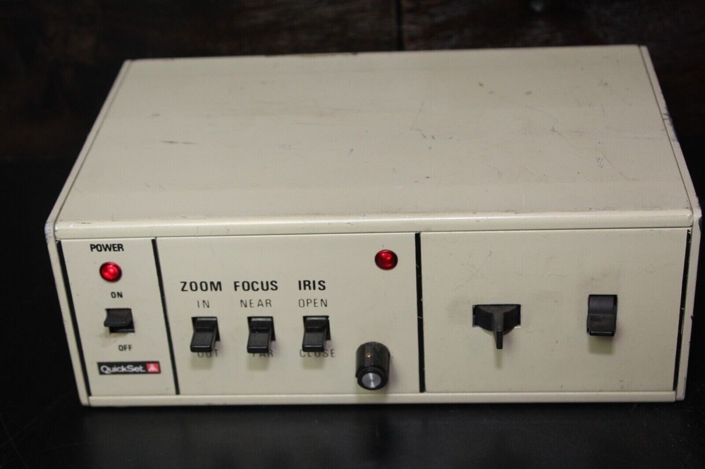 Vintage Quickset Moog Security Camera Controller Box 7-42500-2 Zoom Focus Iris