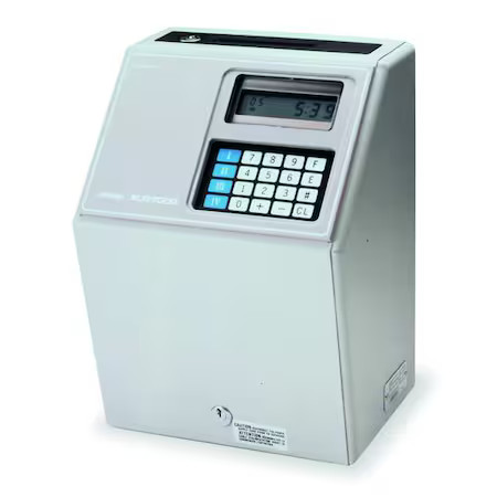 Amano Mjr7000ez Time Clock, Computerized, 8 In. Depth