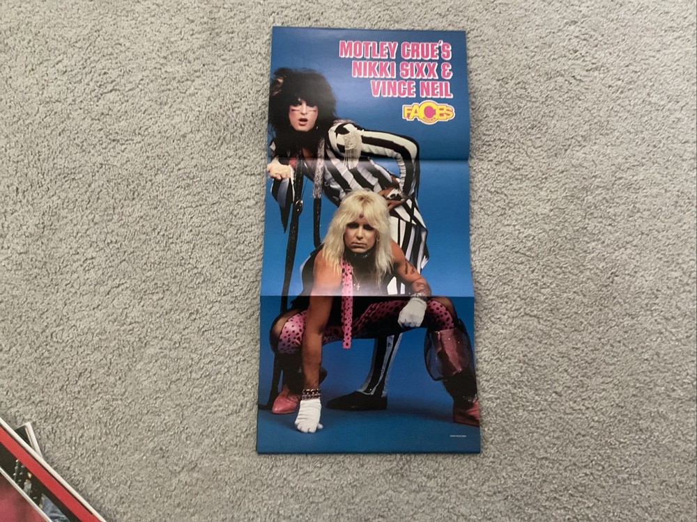 METAL MUSCLE POSTER MAGAZINE 1986 KISS RANDY RHOADS TWISTED SISTER MOTLEY CRUE