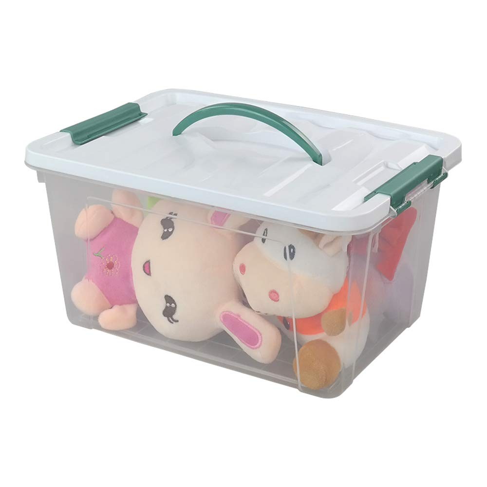 14 Quart Clear Storage Bins with Lid and Handle, Multipurpose Stackable Plast...