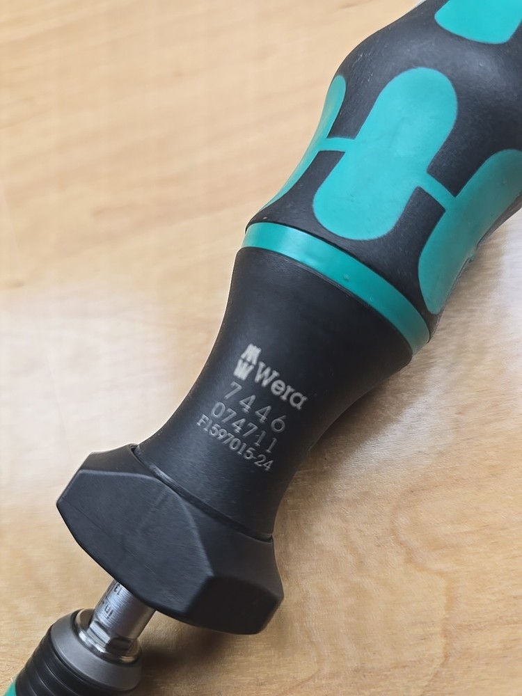 Wera 7446 Adjustable Torque Screwdriver 1/4" Hex Quick-Release