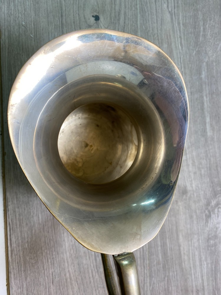 large Pitcher jug silver plate on brass
